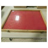 DISPLAY CABINET 18" X 24" OAK DISPLAY CABINET 18" X 24" OAK