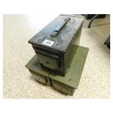 3 METAL AMMO BOXES 3 METAL AMMO BOXES