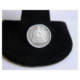 1853-P Half Dime; Seated;