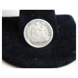 1853-P Half Dime; Seated;