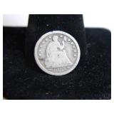 1853-P Half Dime; Seated;