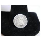 1857-P Half Dime; Seated;