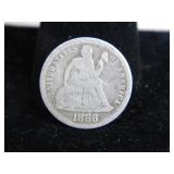 1886-P Seated Liberty Dime;