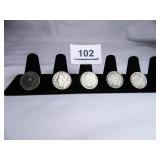 Liberty V Nickels-(5); 1902-P; 1903-P; 1905-P;