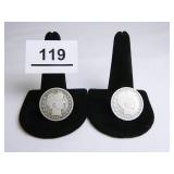 1897-P Barber Quarters-(2);