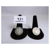 Barber Quarters-(2); 1914-P; 1915-P;