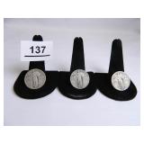 Standing Liberty Quarters-(3);  1926-S; 1927-P;