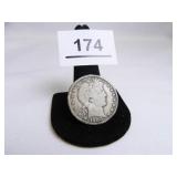 1900-P Barber Half Dollar;