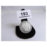 1907-D Barber Half Dollar;