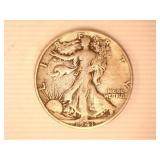 1941-S Walking Liberty Half Dollar;