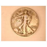 1942-S Walking Liberty Half Dollar;