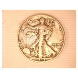 1943-P Walking Liberty Half Dollar;