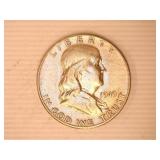 1949-P Franklin Half Dollars-(2);