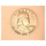 1949-S Franklin Half Dollars-(2);