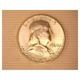 1959-D & 1960-P Franklin Half Dollar;