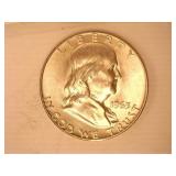 1963-D Franklin Half Dollars; (2);