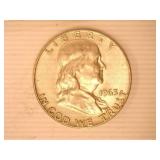 1963-D Franklin Half Dollar; (1);