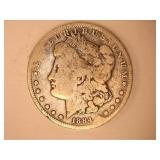 1884-S Morgan Silver Dollar;