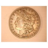 1884-S Morgan Silver Dollar;