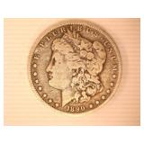 1890-O Morgan Silver Dollar;