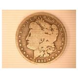 1892-S Morgan Silver Dollar;