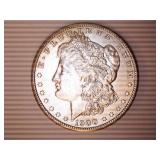 1900-P Morgan Silver Dollar;