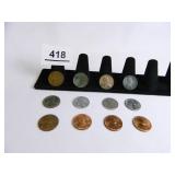 Wheatback Pennies (12); 1920-S; 1927-D; 1936-P; 19