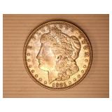 1921 Morgan Silver Dollar; Denver;