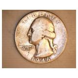 1946 & 1947 Washington Quarters; Standing Liberty