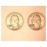 Washington Quarters; 1958D; 1959D-(3);