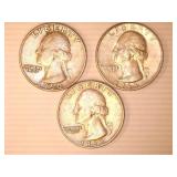 Washington Quarters; 1960D; 1963D-(2);