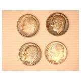 1960-1962 Roosevelt Dimes (8);