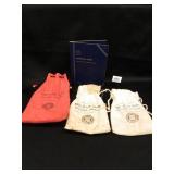 First State Bank Pond Creek Cloth Money Bags;