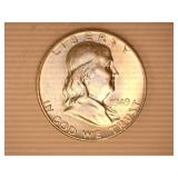 1949-P Franklin Half Dollar; Proof-per seller;