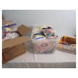 Art, Craft Supplies (3 tubs/box)