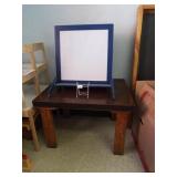 Wood Table, Wood Easel