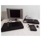 Monitor, 2 DVD Players, Cassette Player