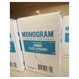Monogram Straws - 11 boxes of 400