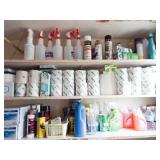 Shelf Clean Out-cleaning, paper goods, etc