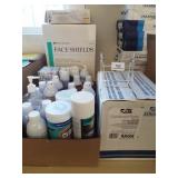 Disinfectant, Face Shields, Gloves