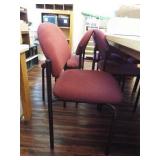 Padded Chairs, Maroon (4)