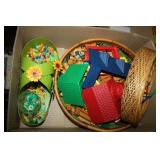 Beads, lincoln logs, learning toys, wooden