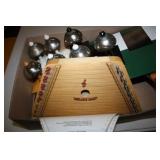 Metal Bells and wire string instrument;shaker