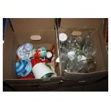 Ceramic and Glass items (3 boxes)