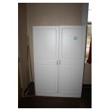 White Storage Cabinet with doors