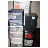 Clear Bin Drawers for art and craft supplies