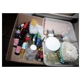 Small Cleaning supplies, spray bottles; untensils