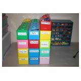 Stackable containers and arts and craft supplies