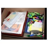 Teachers folders, binders, pens(desk items2