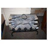 Fake Fireplage Log light w/heat bulb